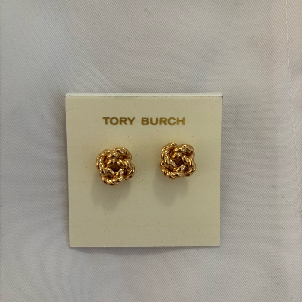 Nordstrom Tory Burch Gold Twisted Earrings